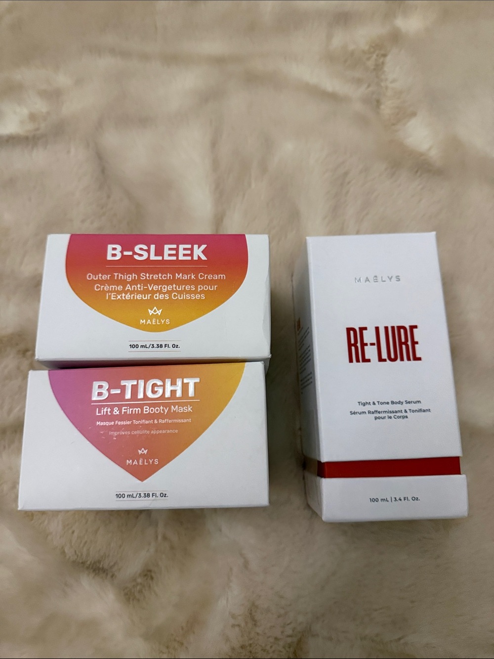 MAELYS B-TIGHT Lift & Firm Booty Mask in Pink and Orange